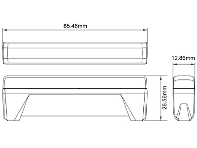 LED strobe light ED6 amber 12–24V ECE R65