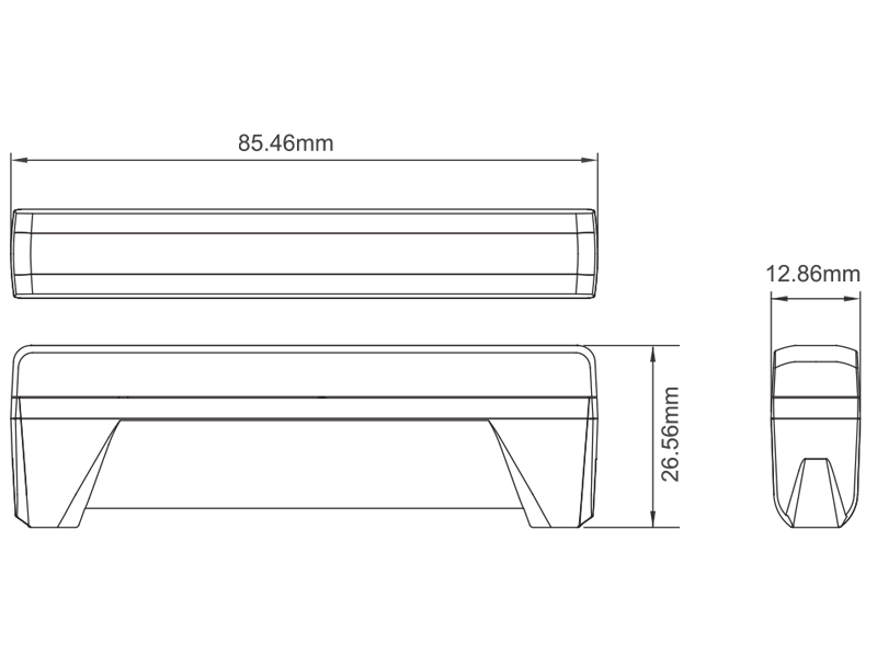LED strobe light ED6 amber 12–24V ECE R65