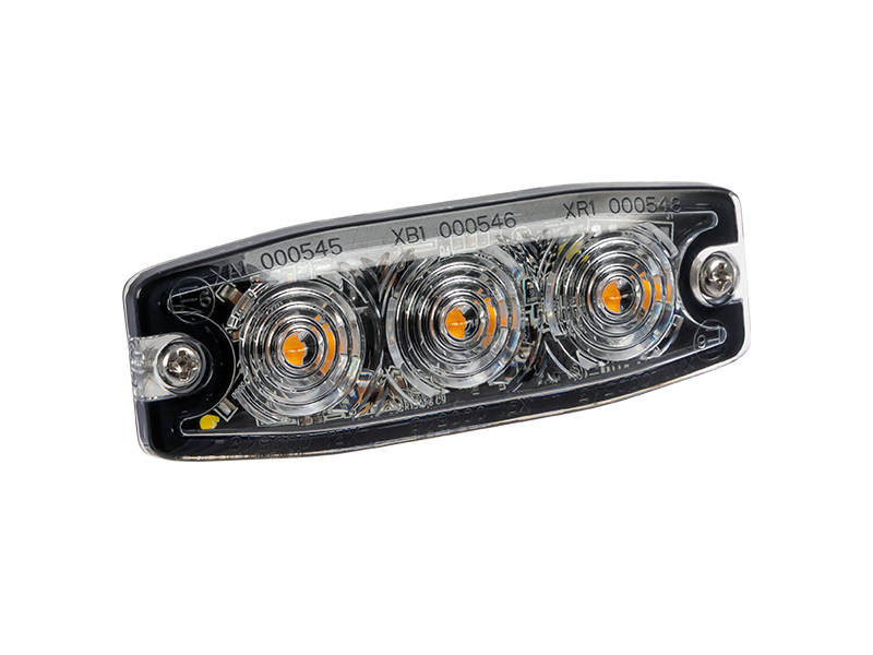 Axixtech LED strobe light LP3 3 LED amber 12–24V ECE R65