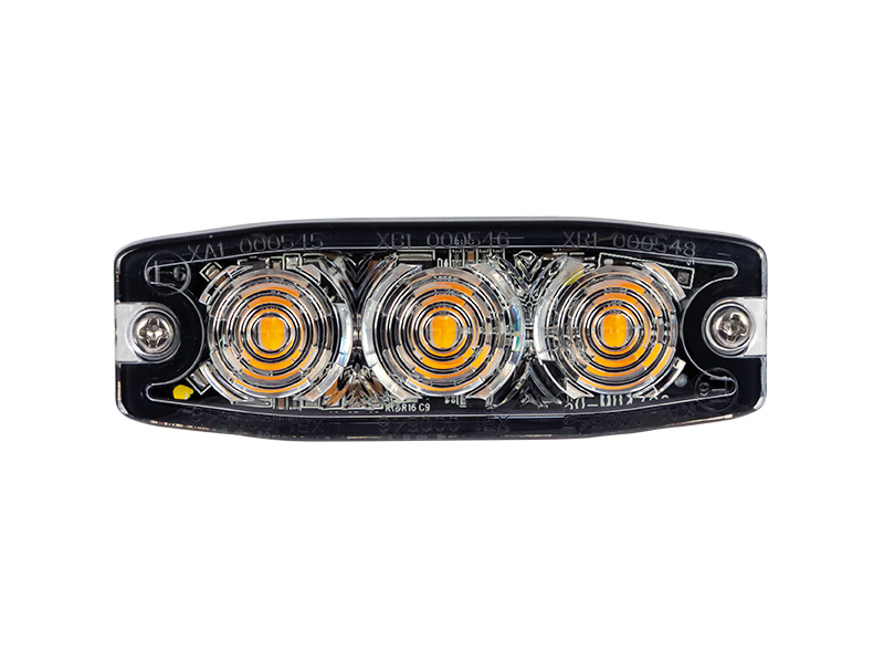 Axixtech LED strobe light LP3 3 LED amber 12–24V ECE R65