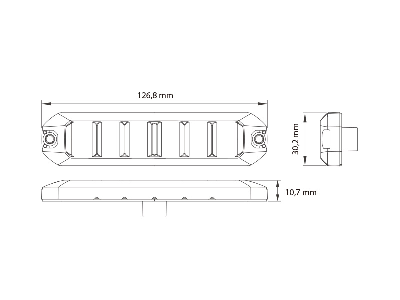 Optibeam Flex LM6 flexible LED strobe amber 12–24V ECE R65