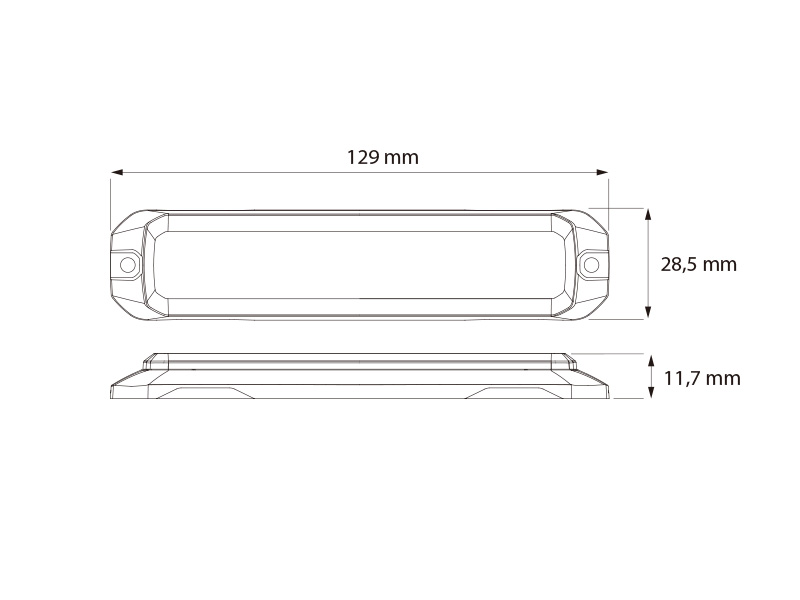 Optibeam Vector Six LED strobe ICAO/MIL amber