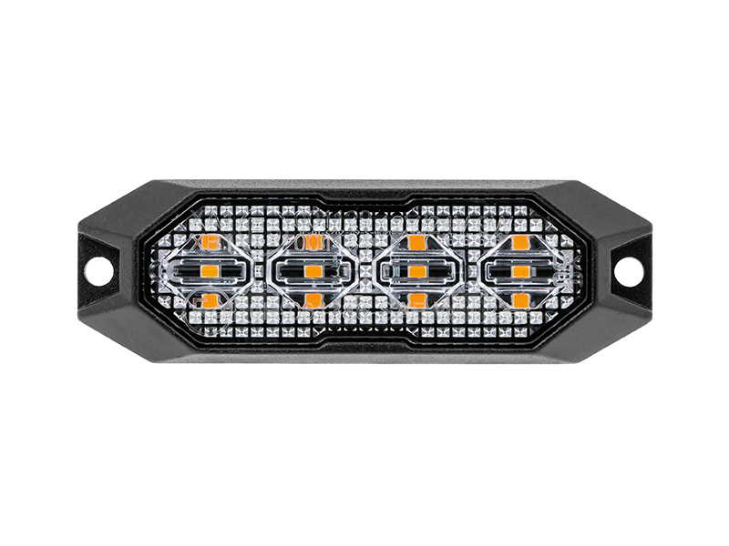 Truck Vision LED strobe light 4 LED amber 12–24V ECE R65