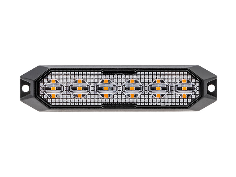 Truck Vision LED strobe light 6 LED amber 12–24V ECE R65