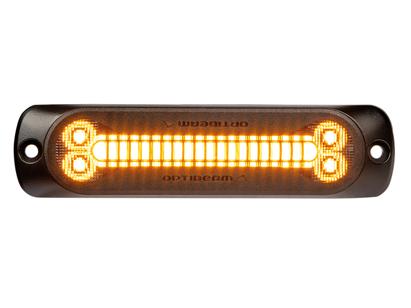 Optibeam Dark Phantom SX6 LED strobe ST6 amber 12–24V ECE R65