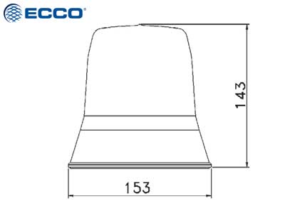 LED маяк CAP168 ICAO болтовое крепление 12–24V