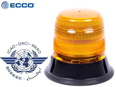 LED beacon CAP168 ICAO amber magnetic mount 12–24V