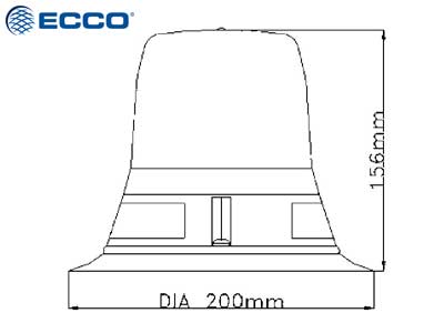 LED маяк CAP168 ICAO жёлтый магнитное крепление 12–24V