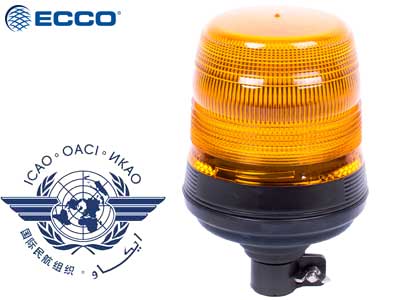 LED beacon CAP168 ICAO DIN pole mount 12–24V
