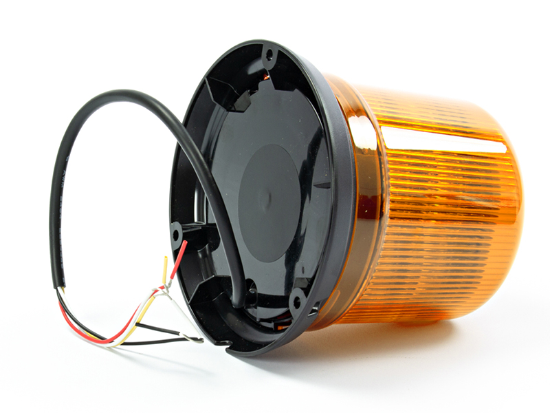 LED beacon B14 amber bolt mount 12–24V ECE R65