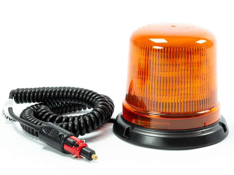 LED beacon B14 amber magnetic mount 12–24V ECE R65