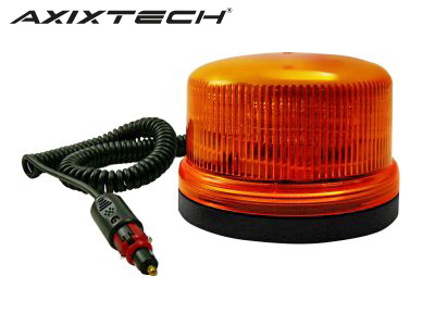 LED beacon B16 amber magnetic mount low profile 12–24V ECE R65