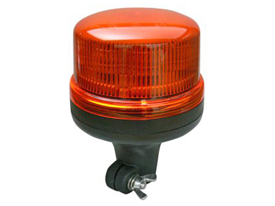 LED beacon B16 amber DIN pole mount low profile 12–24V ECE R65