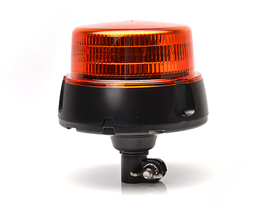 LED beacon amber DIN pole mount 12–24V ECE R65