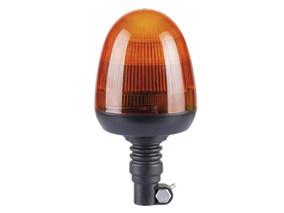 LED beacon amber DIN pole mount 12–24V ECE R65