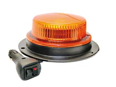 LED beacon amber magnetic mount 10–30V
