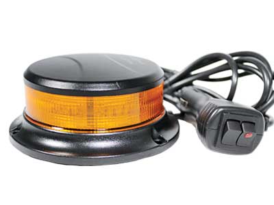 LED beacon amber magnetic mount low profile mini 12–24V ECE R65