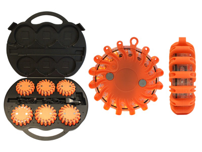 LED warning light set amber rechargeable