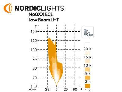 Sõidutuli Nordic Lights Sculptor N6002 Dual Beam LED, vasak
