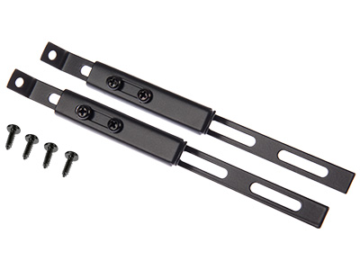 Auxiliary light bracket 200mm (2pcs), black, stainless