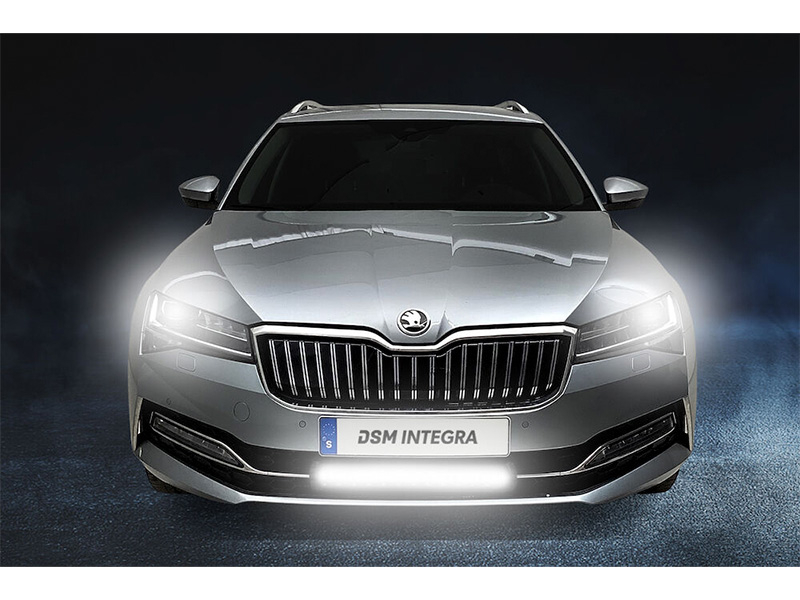 Optibeam DSM Integra lisatulede komplekt Super Captain Dual 600 — Skoda Superb 2021–2023