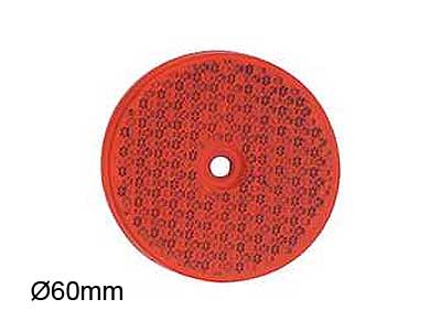 Helkur liimitav ümar punane 60 mm
