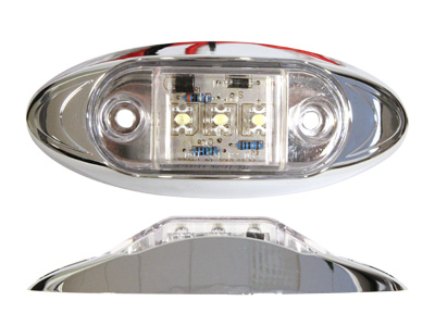 LED ääretuli valge 9–32V 70×19 mm