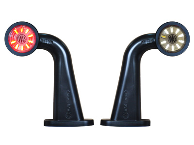 LED ääretuli kummivarrega punane parem 10–36V 180 mm