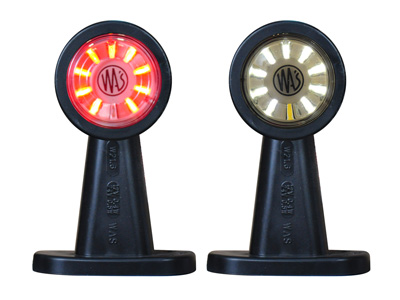 LED ääretuli kummivarrega punane 10–36V 135 mm