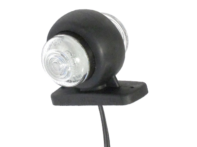 LED ääretuli kummivarrega punane/valge 10–36V 50 mm