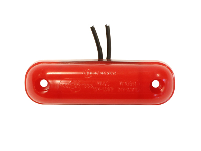 LED ääretuli Neon Effect punane 12–24V 84×24 mm