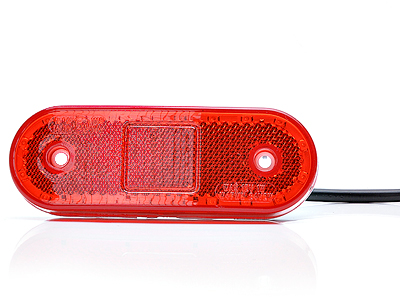 LED ääretuli punane 12–24V 114×40 mm