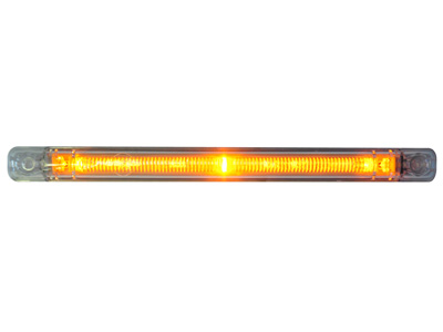 LED ääretuli kollane 12–24V 237×20,5 mm