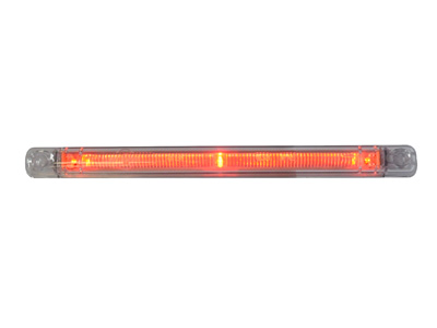 LED ääretuli punane 12–24V 237×20,5 mm