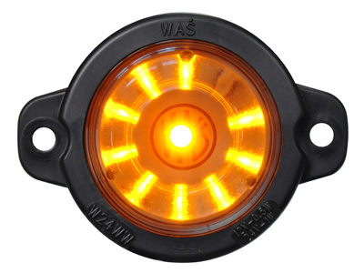 LED ääretuli ümar kollane 12–24V 60,5 mm (1606-27736)