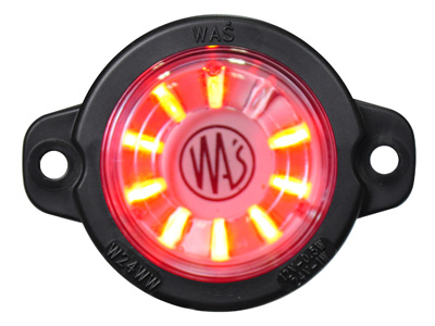 LED ääretuli ümar punane 12–24V 60,5 mm (1606-27737)