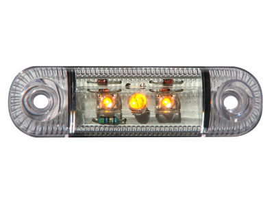 LED ääretuli kollane 12–24V 84×24 mm (1606-27742)