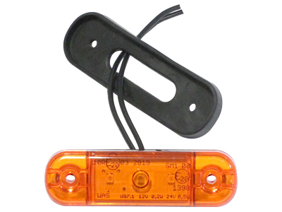 LED ääretuli kollane 12–24V 84×24 mm (1606-27754)
