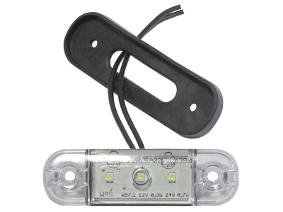 LED ääretuli valge 12–24V 84×24 mm (1606-27756)