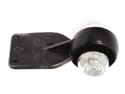 LED ääretuli kummivarrega punane/valge 12–24V Ø44.50×52 mm