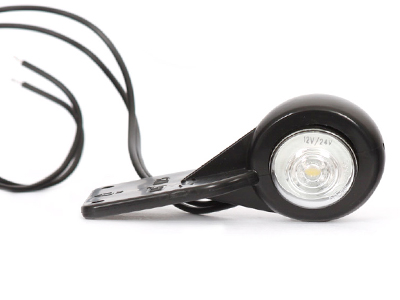LED ääretuli kummivarrega punane/valge 12–24V Ø44.50×52 mm