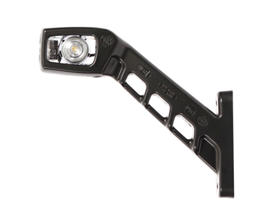 LED ääretuli kummivarrega punane/valge vasak 12–24V 187 mm