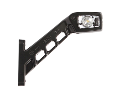 LED ääretuli kummivarrega punane/valge parem 12–24V 187 mm