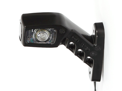 LED ääretuli kummivarrega punane/valge vasak 12–24V 135 mm