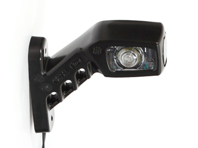 LED ääretuli kummivarrega punane/valge parem 12–24V 135 mm