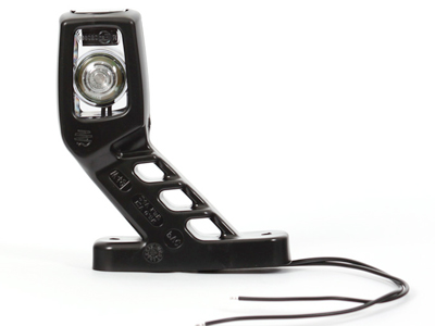 LED marker light rubber arm red/white right 12–24V 135 mm