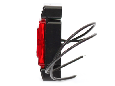 LED ääretuli punane 12–24V 72×32×23 mm