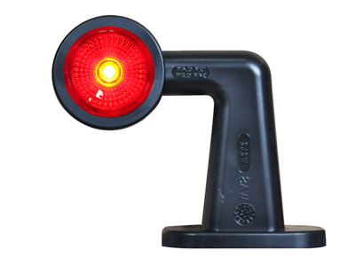 LED ääretuli kummivarrega punane parem 12–24V 125.50×148.50 mm