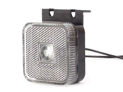 LED ääretuli valge 12–24V 65×65×28 mm