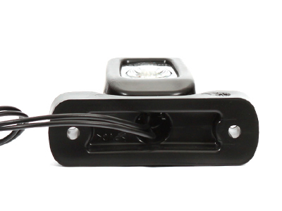 LED ääretuli kummivarrega punane/valge 12–24V 84×103×33 mm